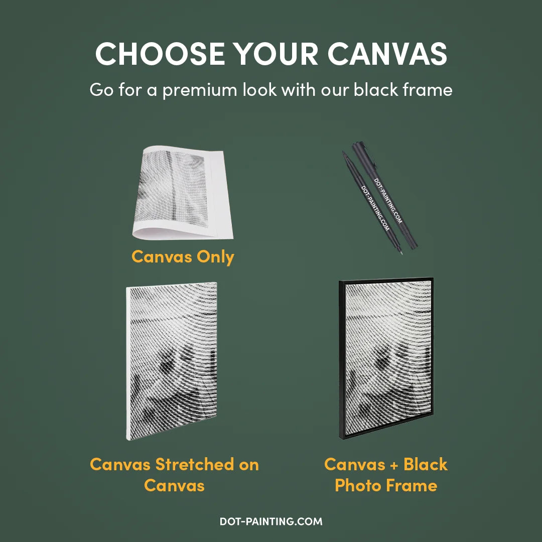 Mädchen am Lake Dot Painting