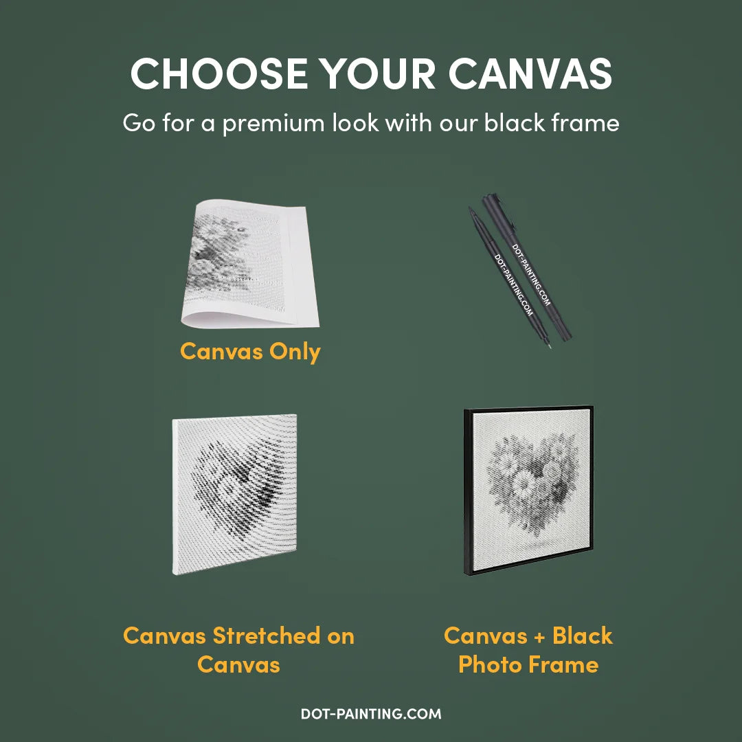 Blumenherz-Punktmalerei