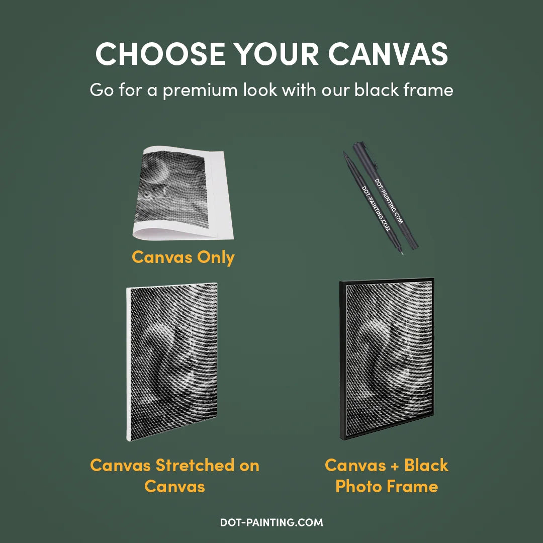 Eichhörnchen mit Tannenzapfen-Punktmalerei