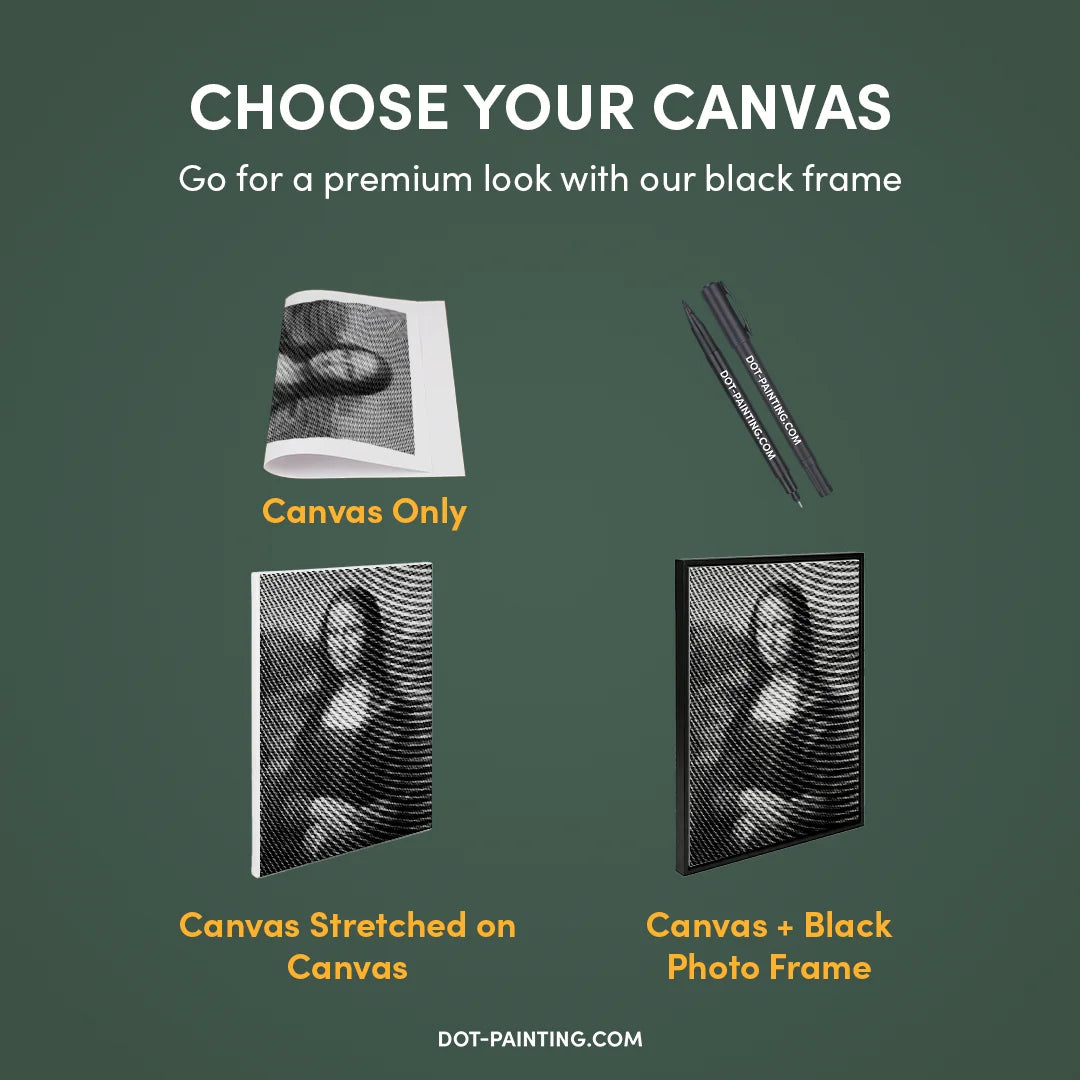 Mona Lisa Dot-schilderij