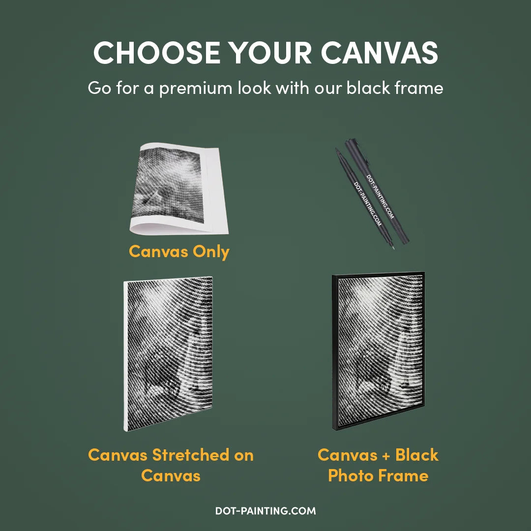 Mädchen mit Blumenwagen-Punktmalerei