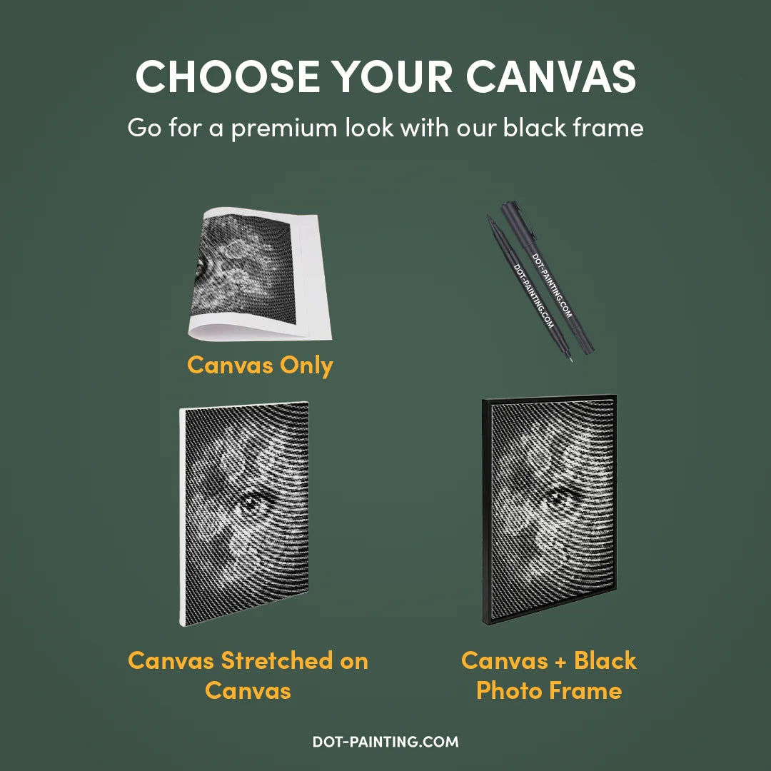 Auge mit Blumen-Punktmalerei