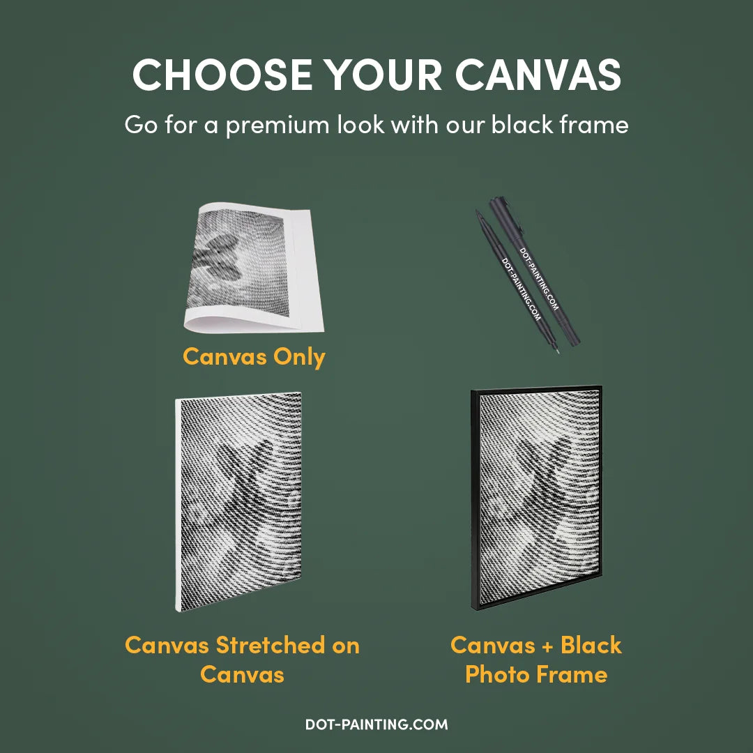 Punktmalerei mit Elefantenreflexion