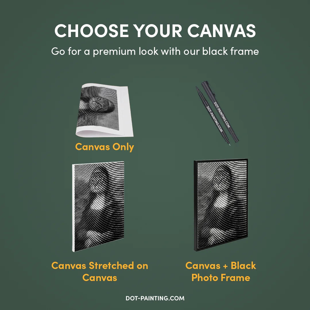 Mona Lisa kat Dot schilderij