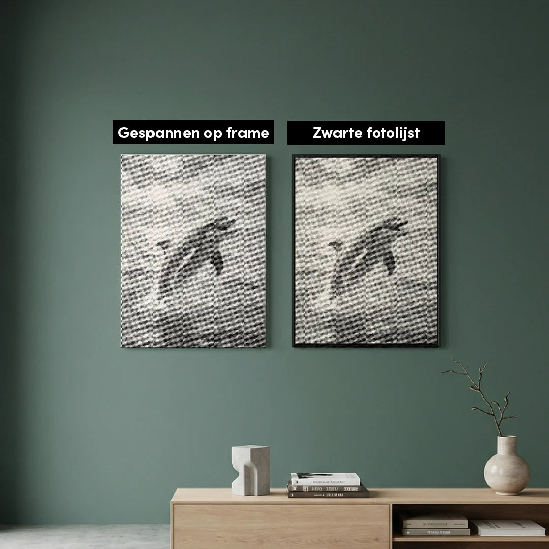 Springende Delphin-Punktmalerei