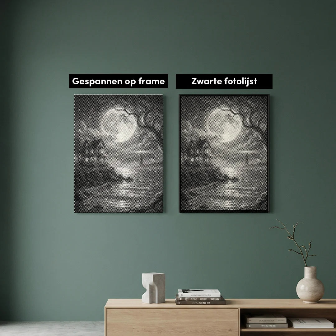 Blick auf die Punktmalerei des Leuchtturms