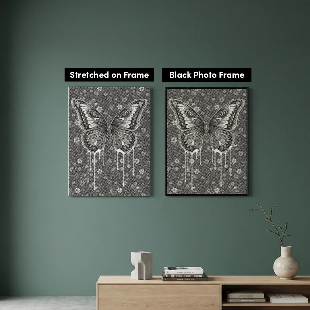 Anmutige Schmetterlings-Punktmalerei