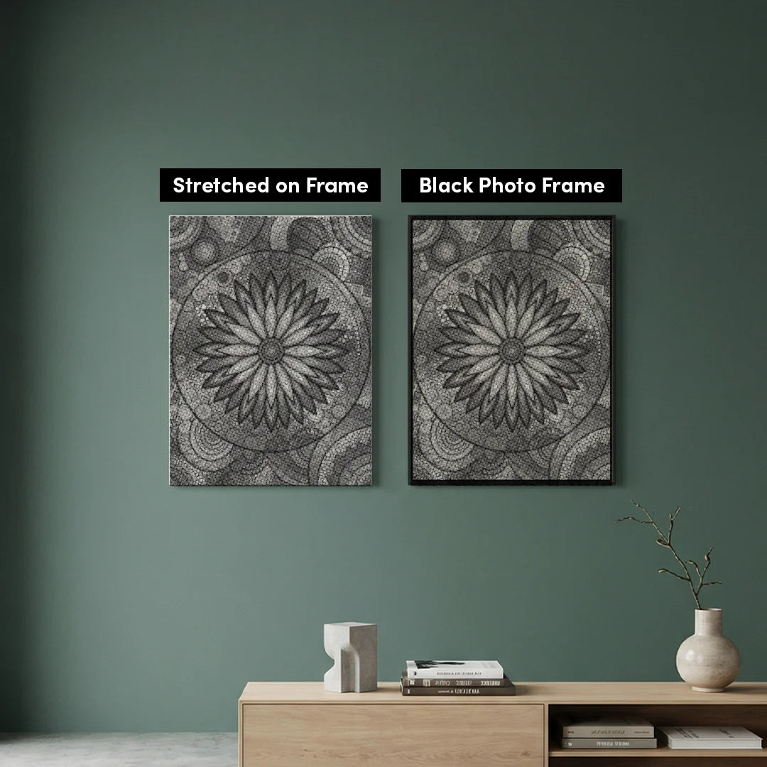 Blume mit Punkten Punktmalerei