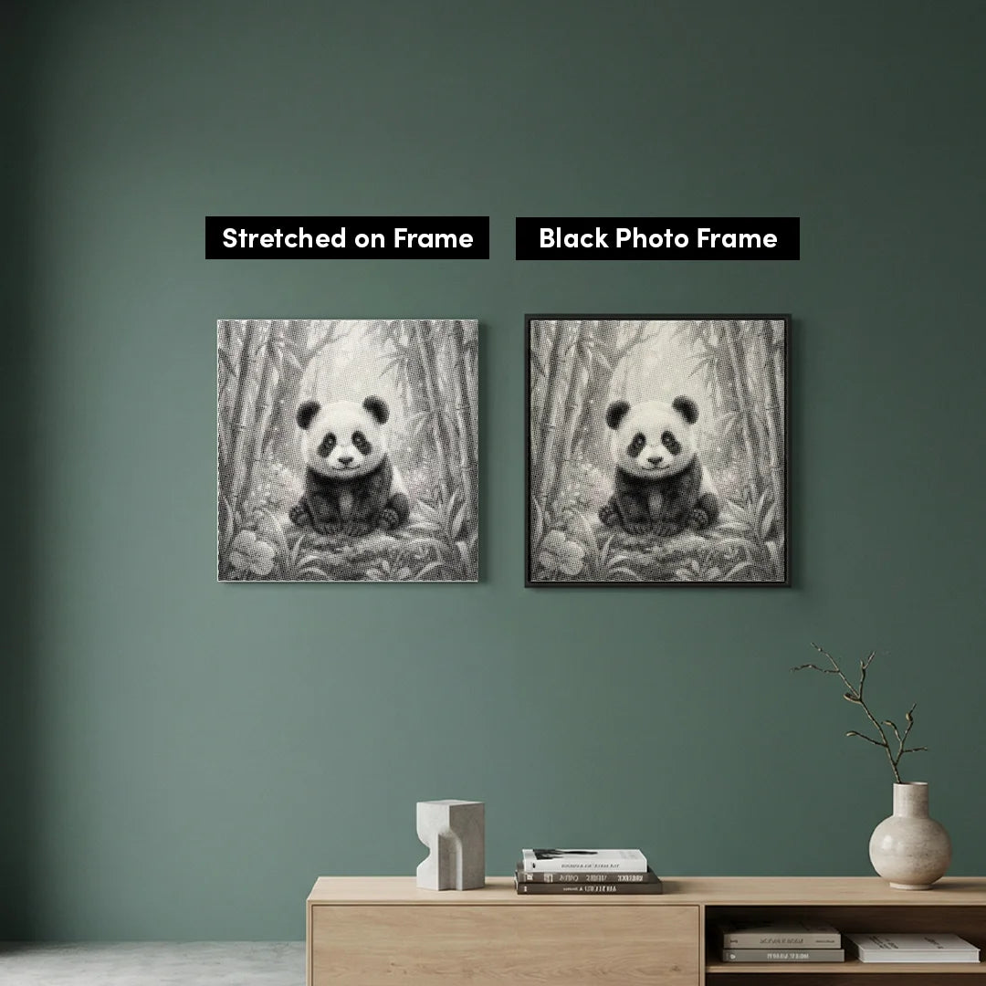 Panda-Punktmalerei