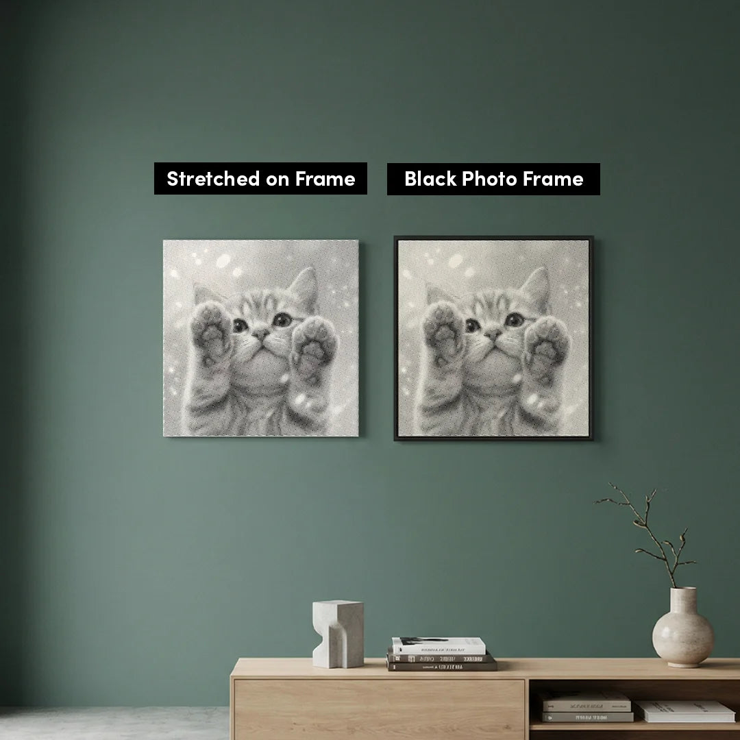 Niedliche Katzenpunktmalerei