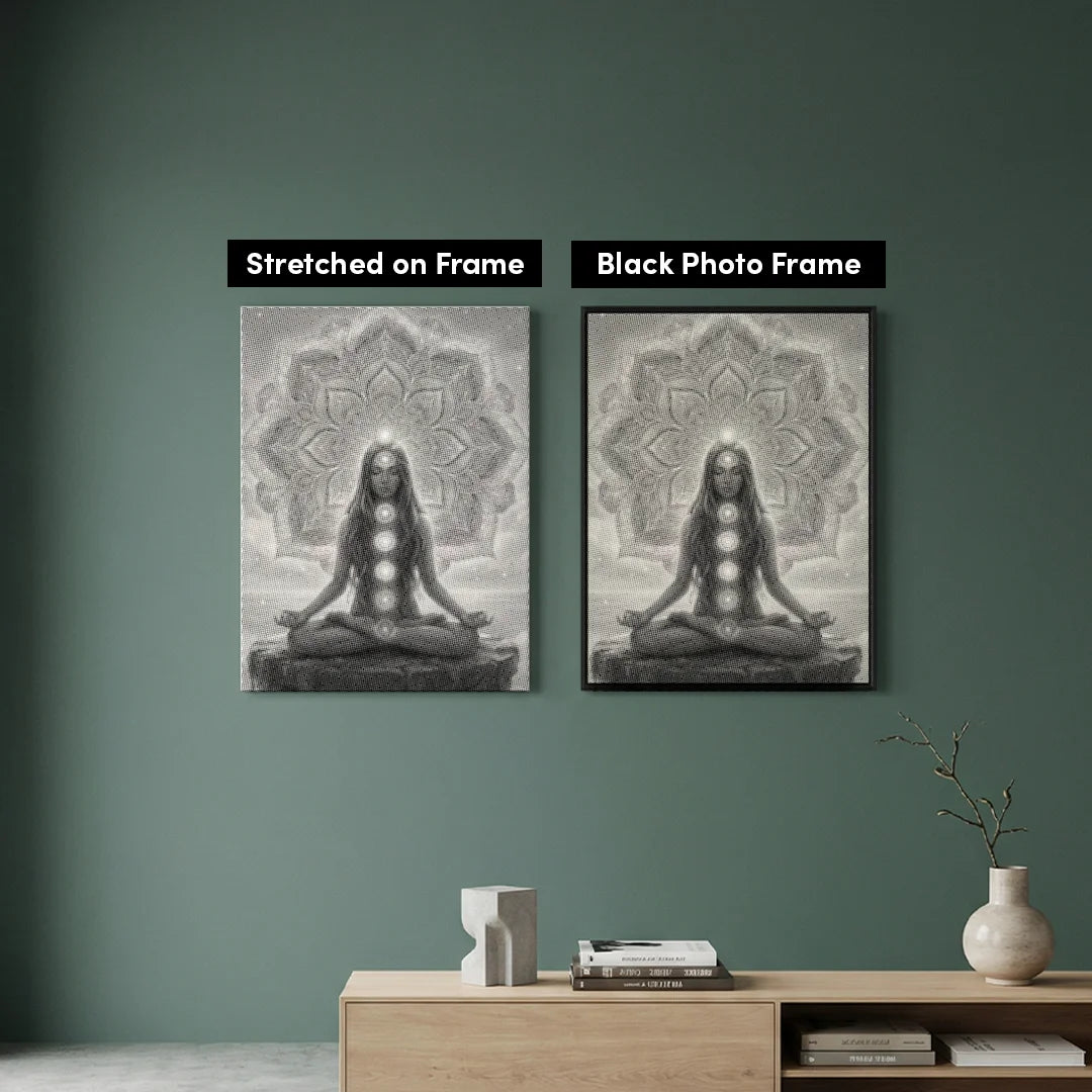 Yoga-Mandala-Punktmalerei
