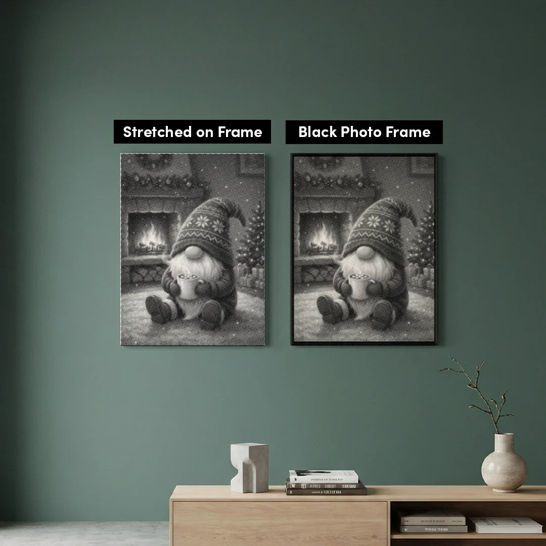 Weihnachtszwerg-Punktmalerei