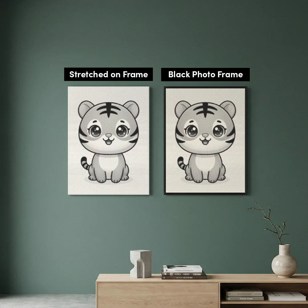 Kleine Tiger-Punktmalerei