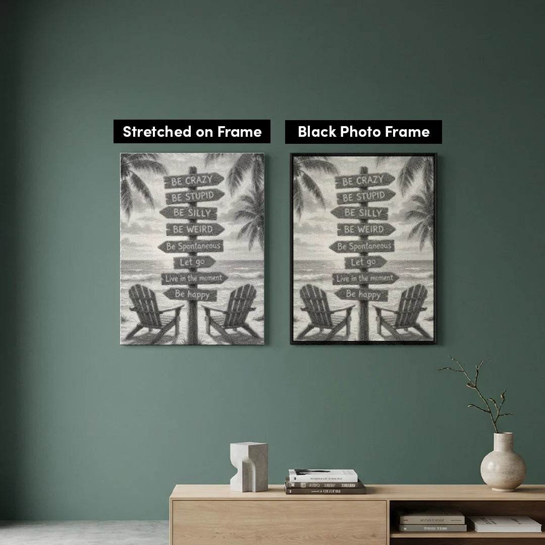 Strandschilder Punktmalerei