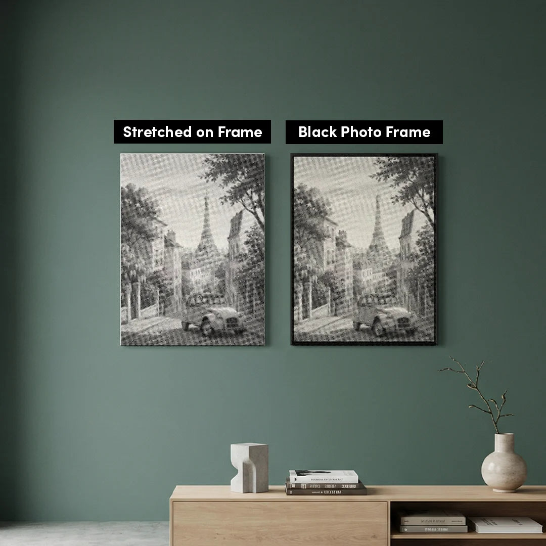 Alter Käfer in Paris Dot Painting