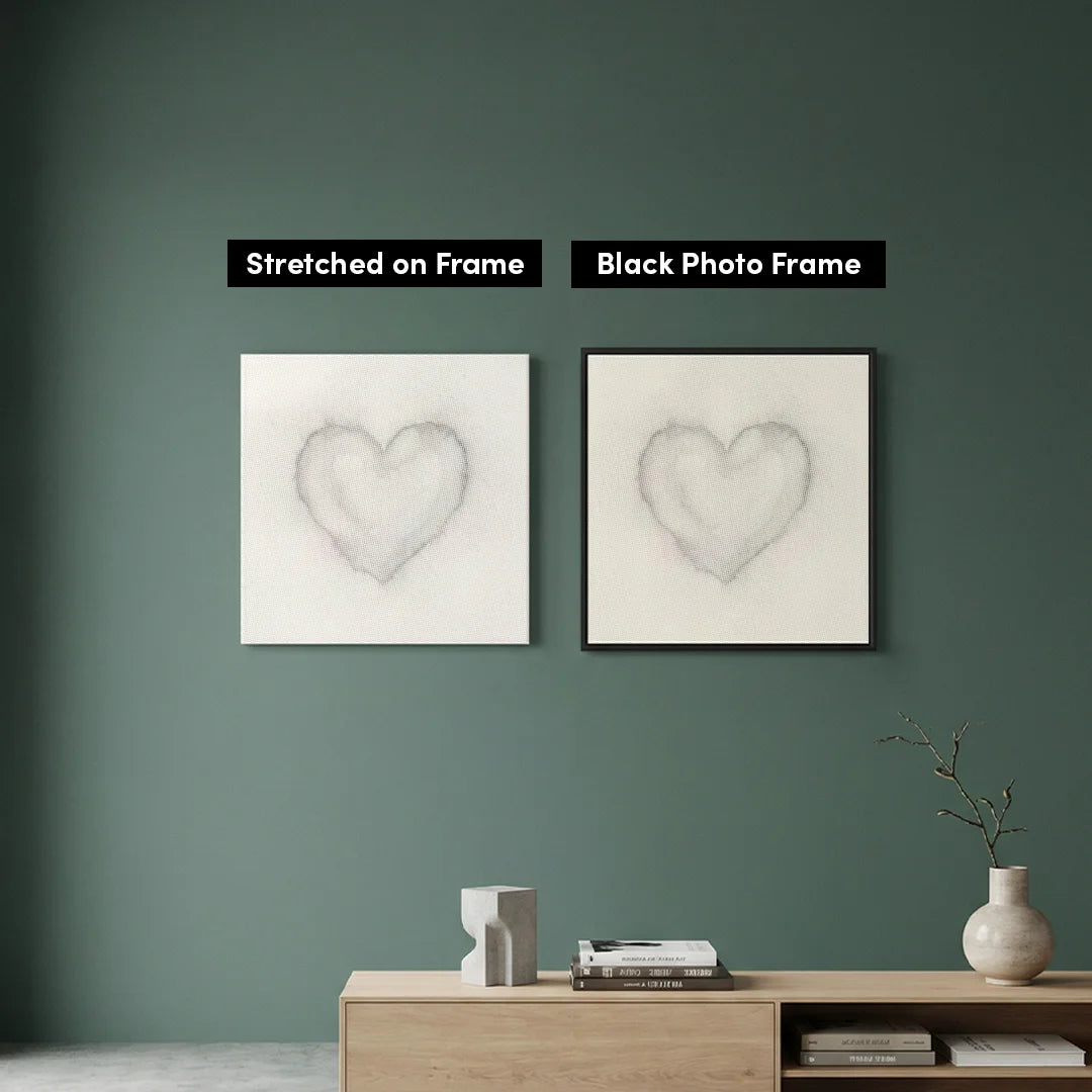 Hart van punten Dot Painting