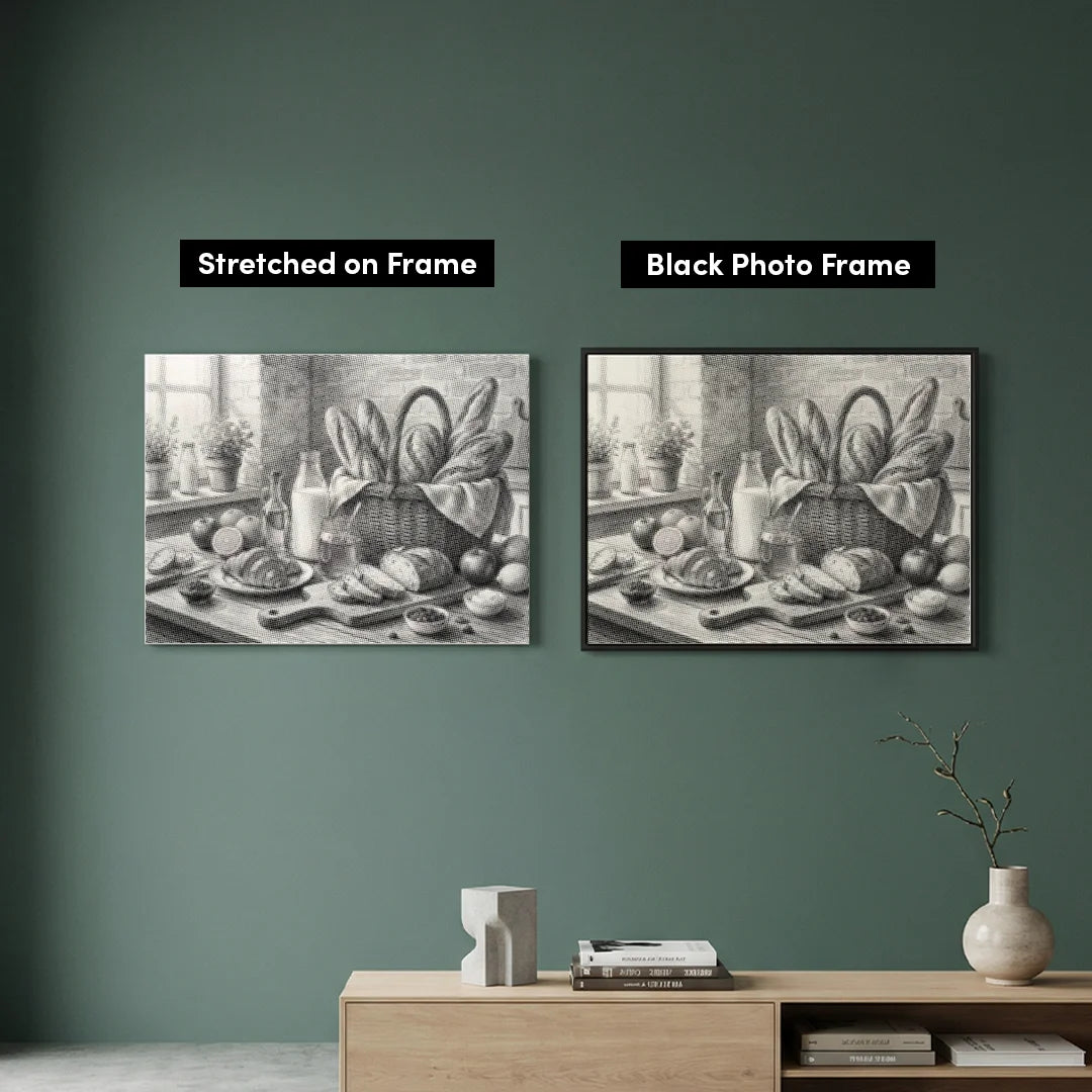 Brotkorb-Punktmalerei