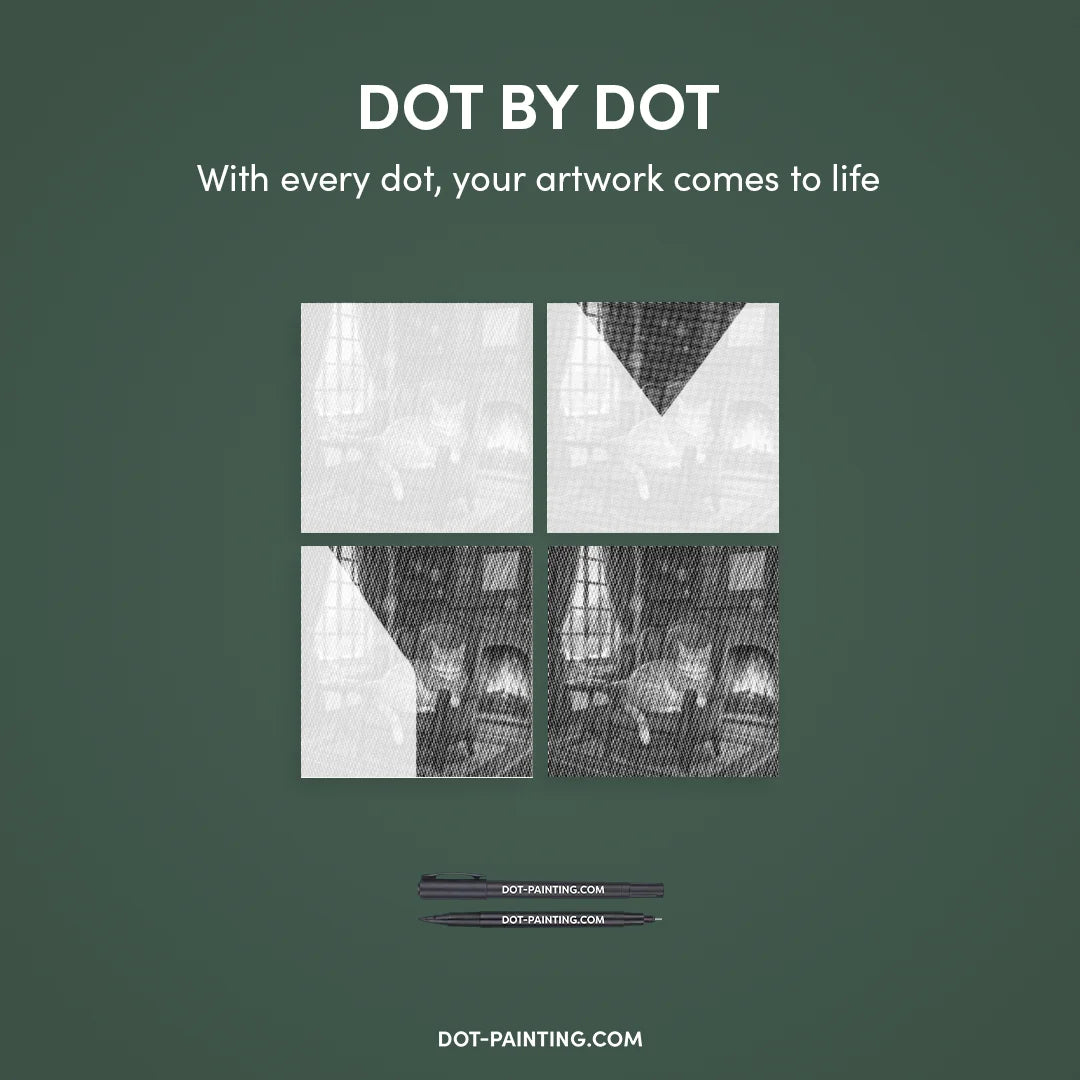 Eucalyptus tak Dot schilderij