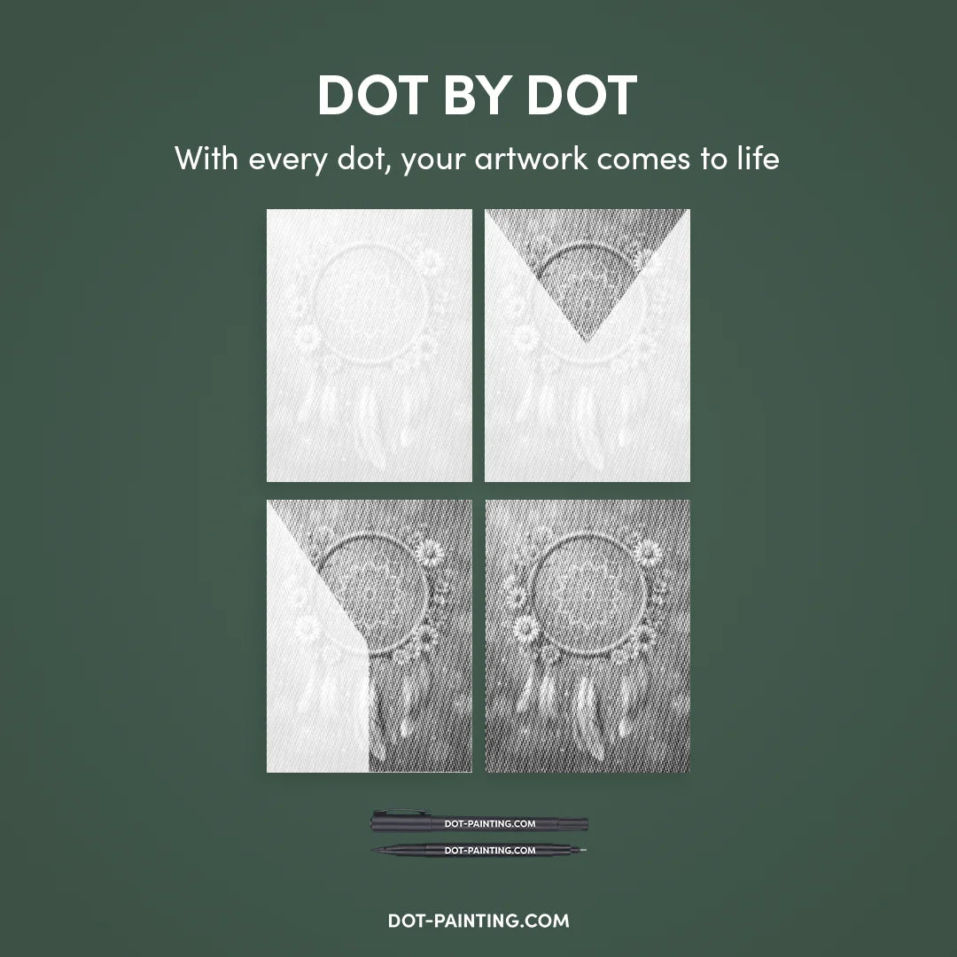 Traumfänger-Punktmalerei