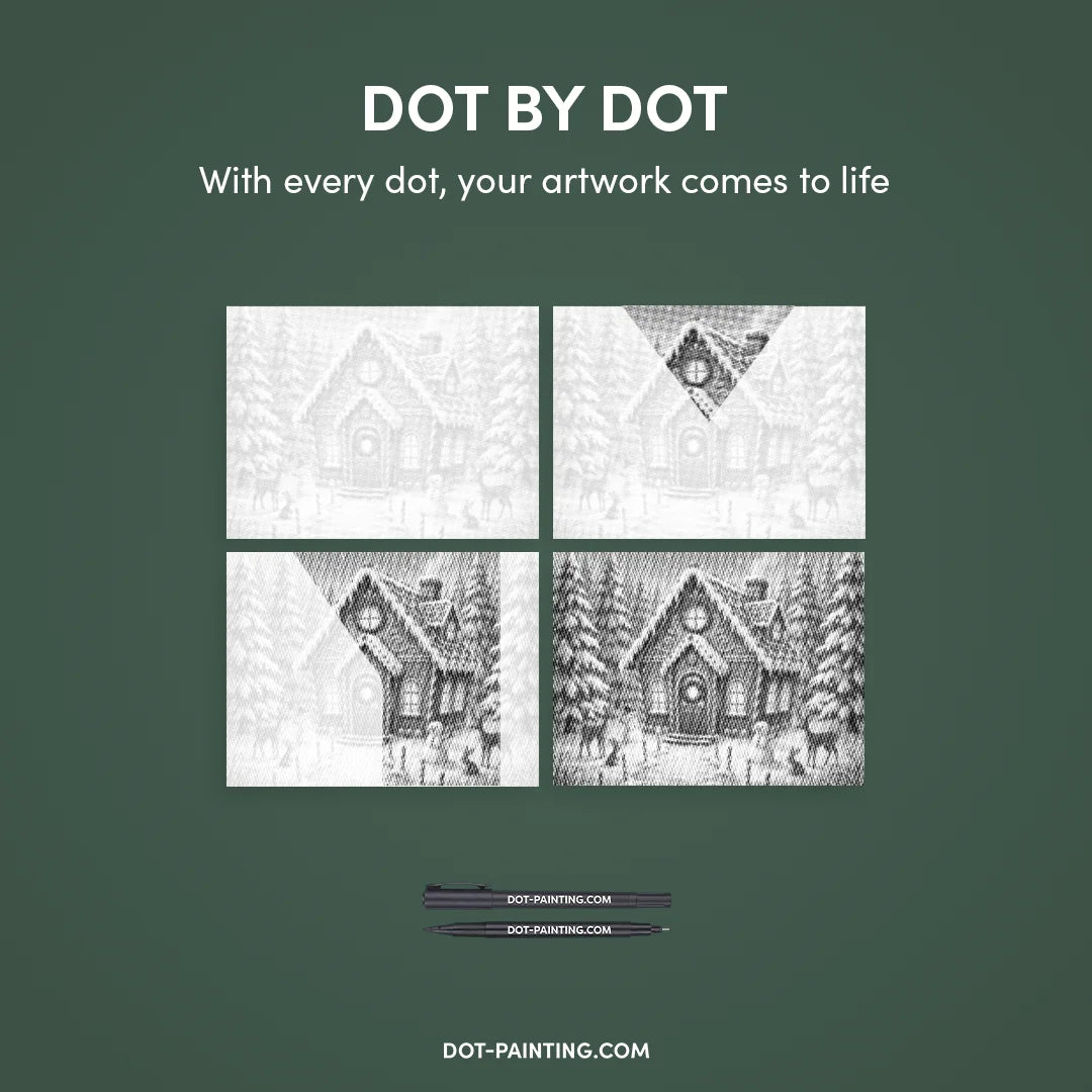 Candy House Dot schilderij