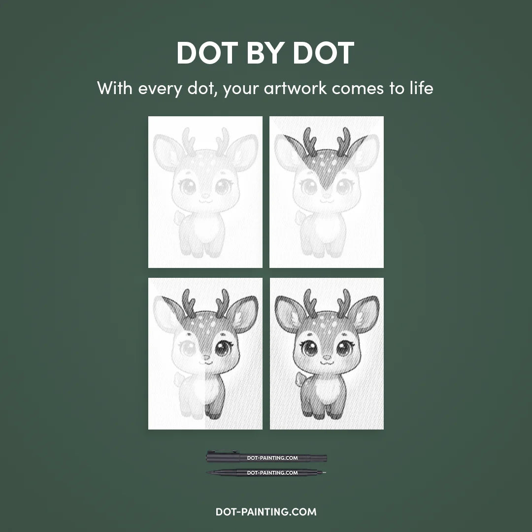 Hertje Punktmalerei