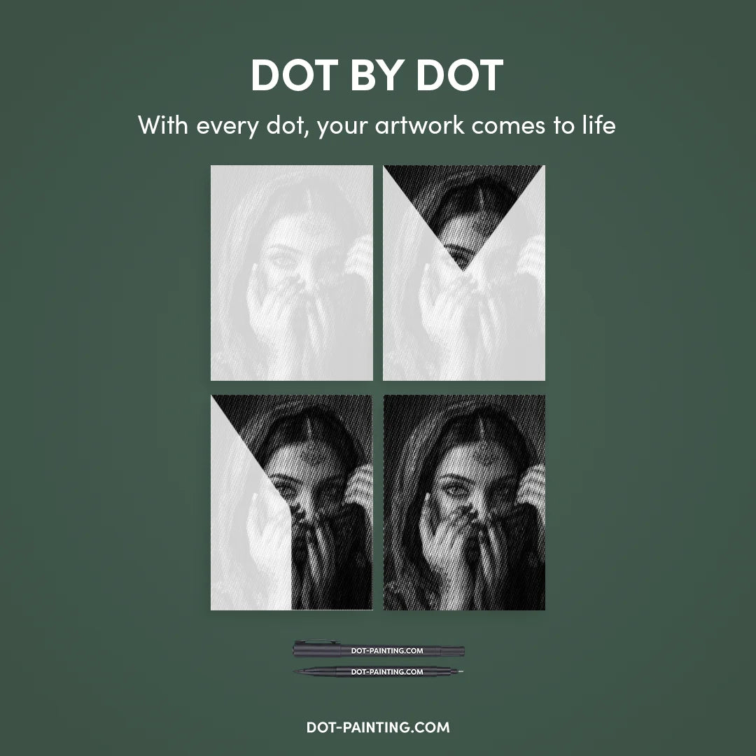 Wunderschöne indische Punktmalerei