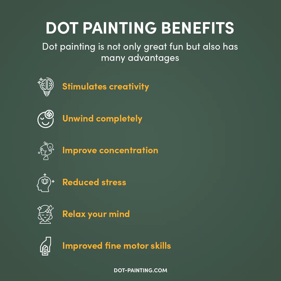 Kerstman met geschenken Dot Painting