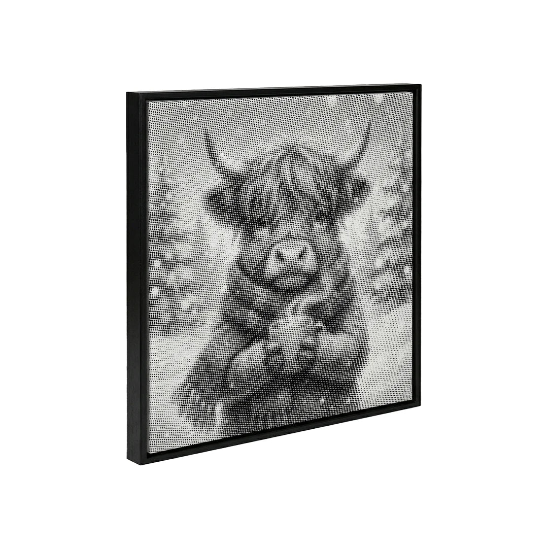 Vrouwen met een Wolf dot painting