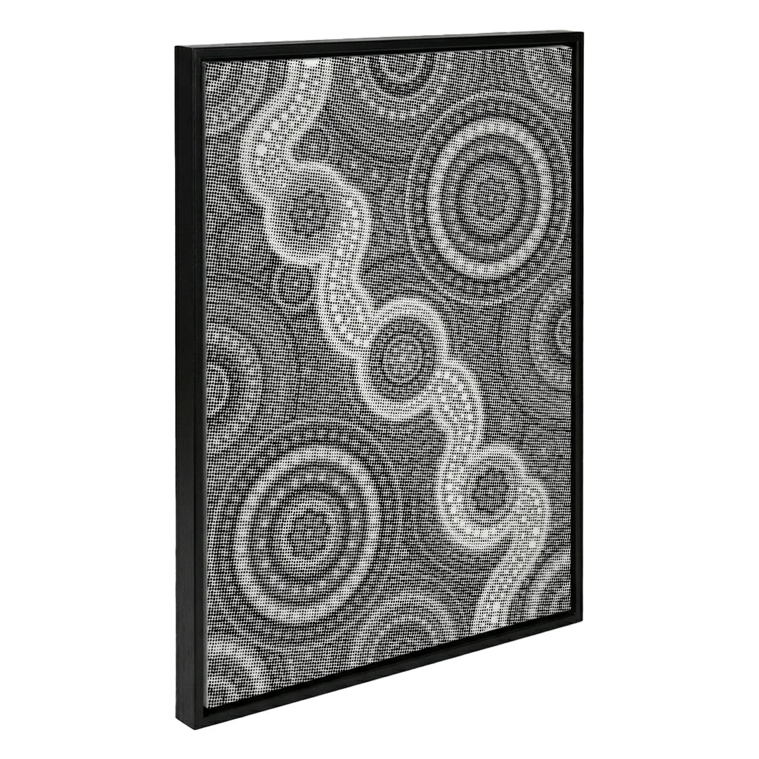 Vrouwen met een Wolf dot painting