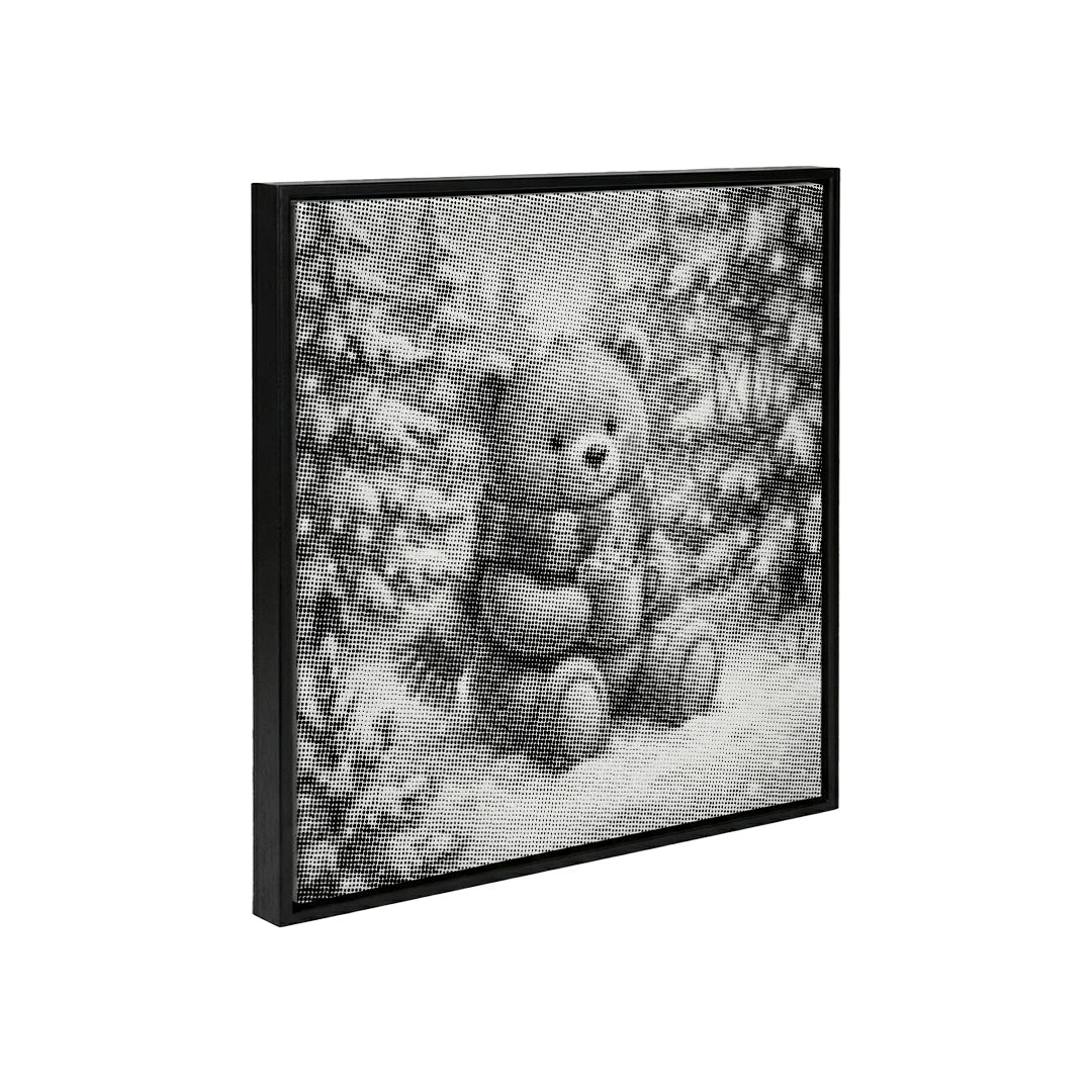 Vrouwen met een Wolf dot painting