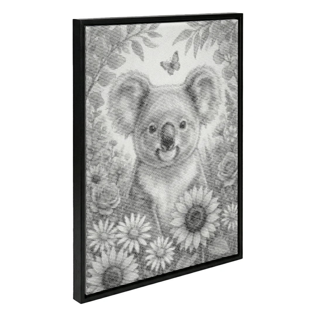 Vrouwen met een Wolf dot painting