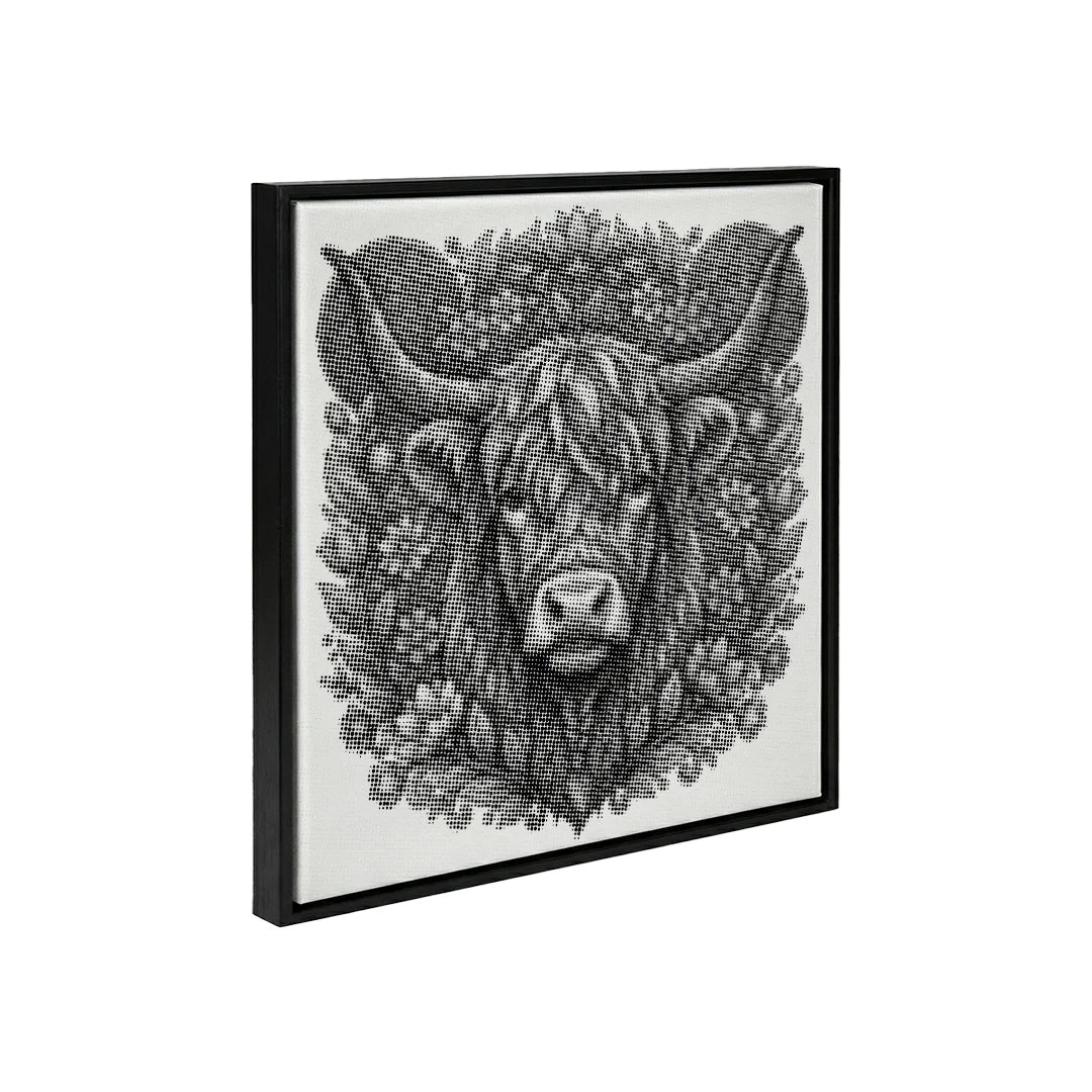 Vrouwen met een Wolf dot painting