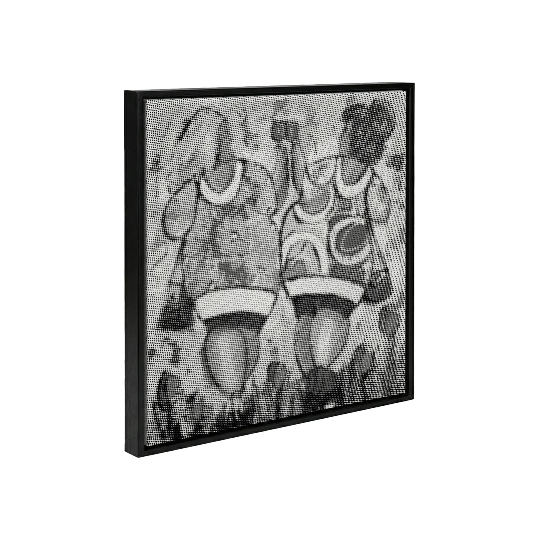 Vrolijke dames toast dot schilderij