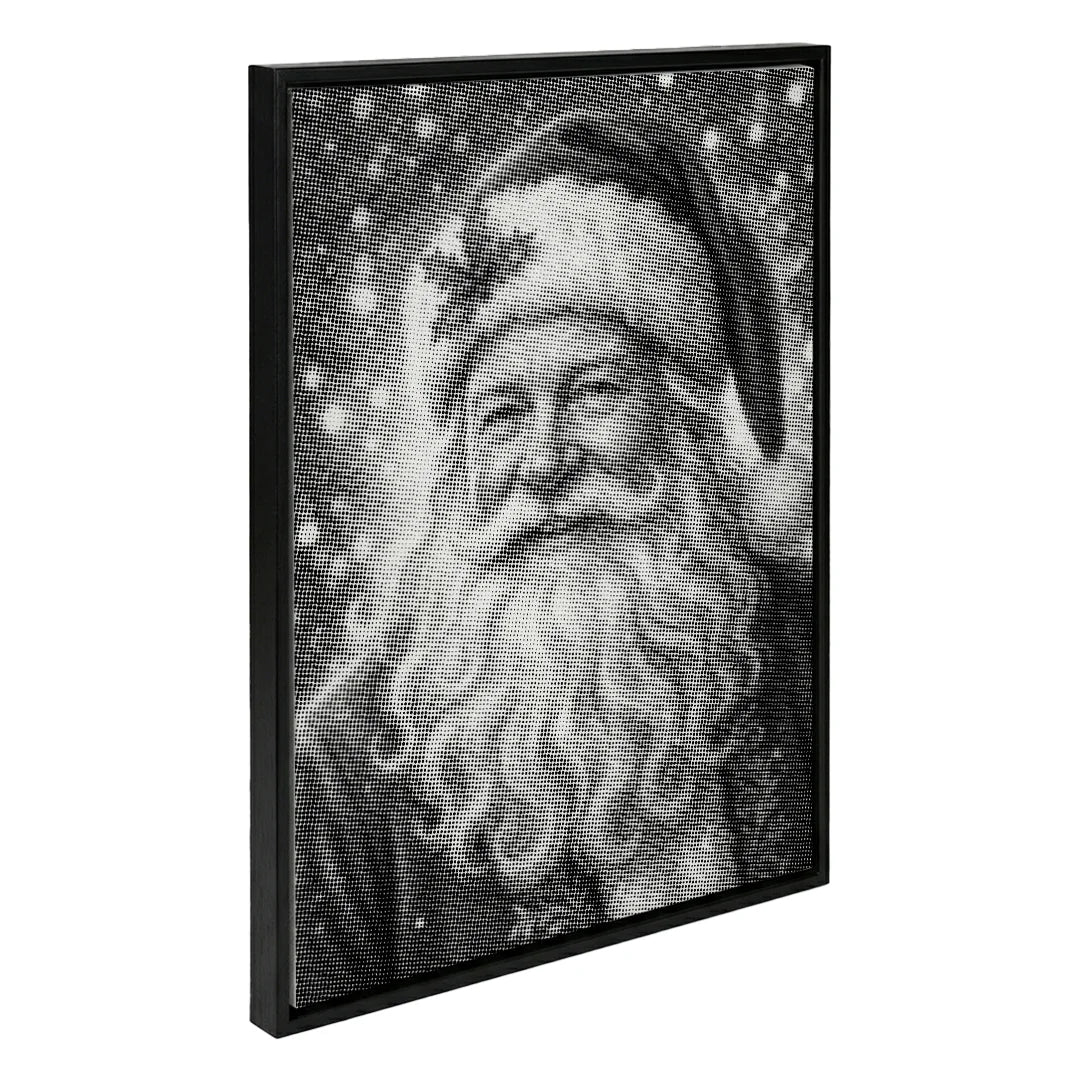 Kerstman 4 Dot schilderij