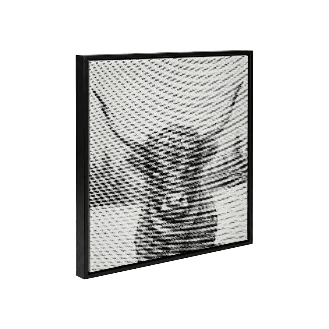 Scottish Highlander Christmas Dot Painting