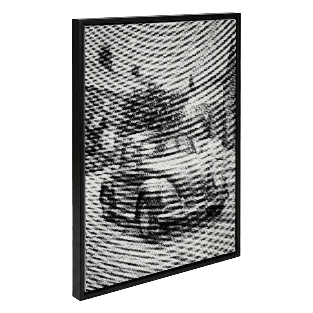 Vrouwen met een Wolf dot painting