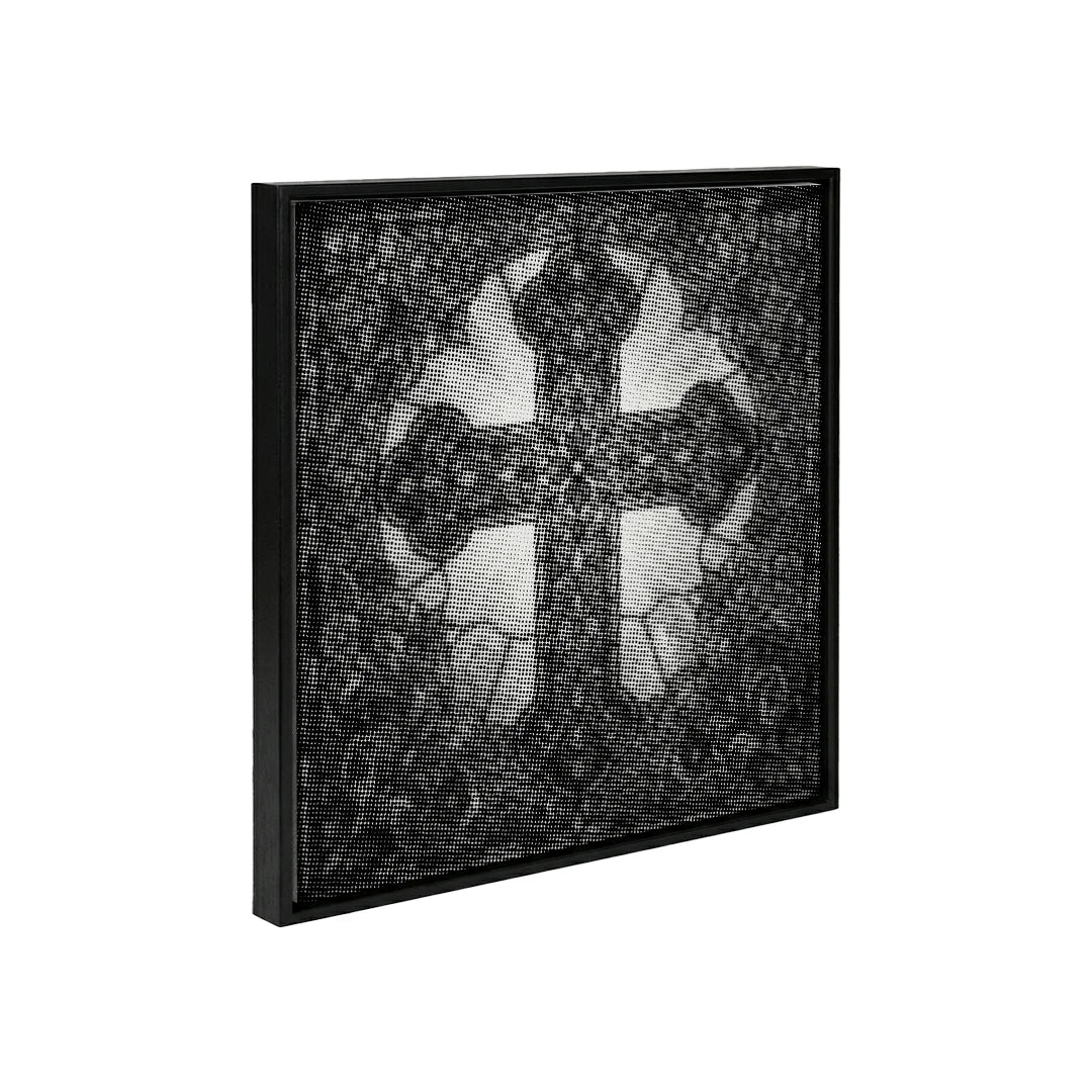 Buntglas-Kreuzpunktmalerei