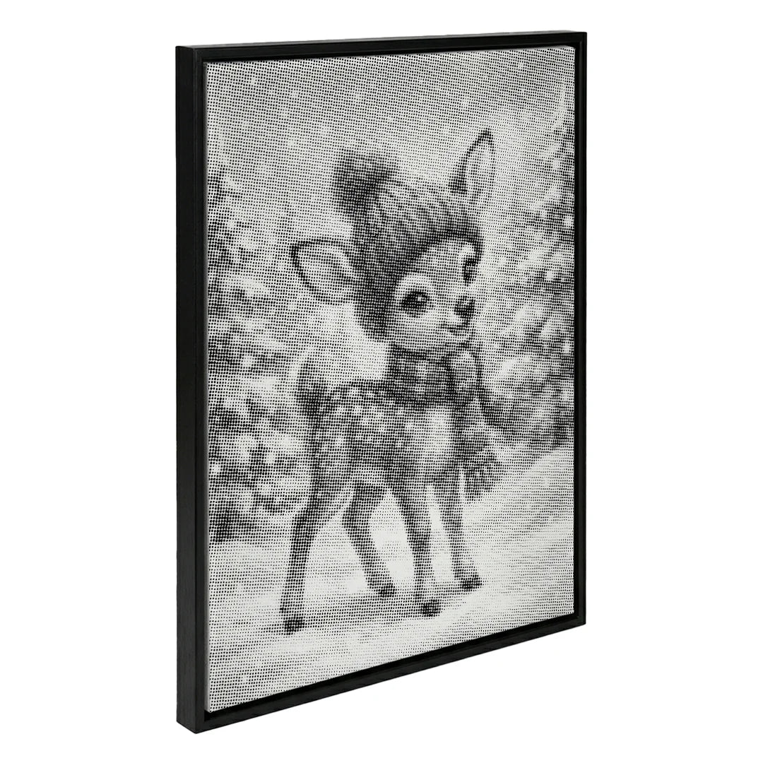 Vrouwen met een Wolf dot painting