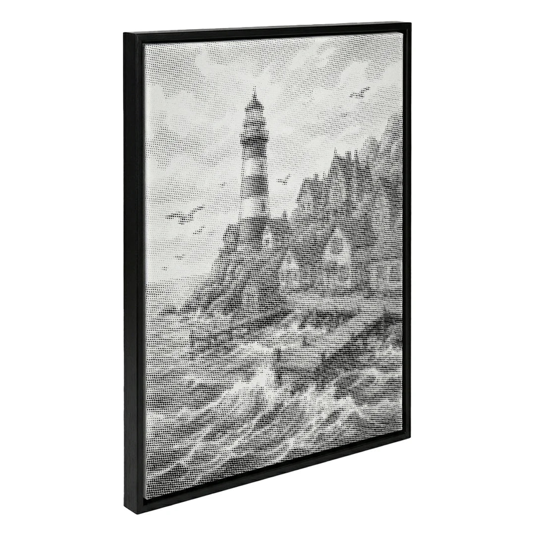 Dorf am Leuchtturm Dot Painting