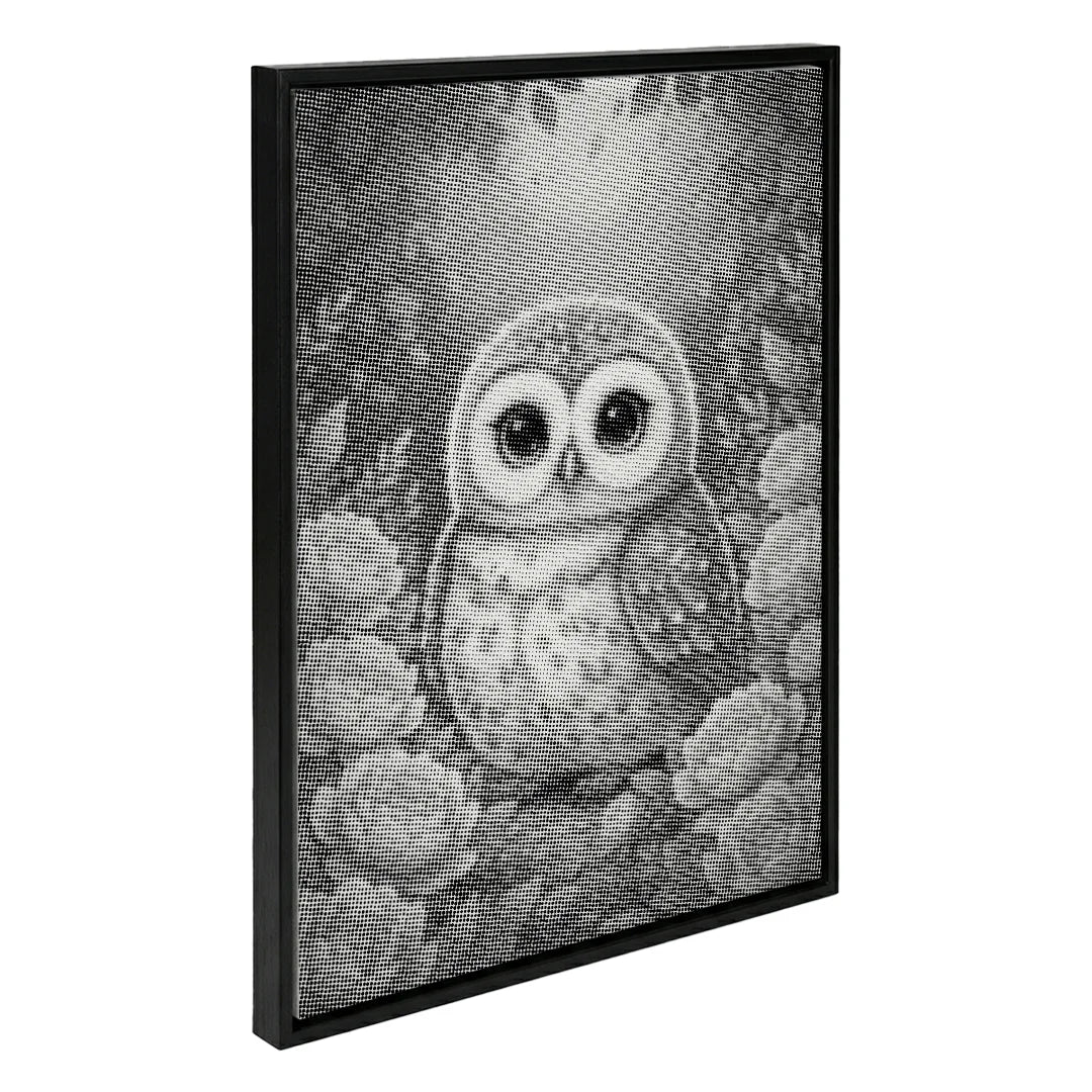 Vrouwen met een Wolf dot painting