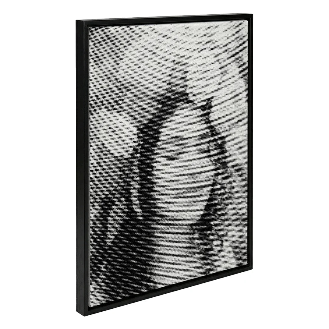 Vrouwen met een Wolf dot painting