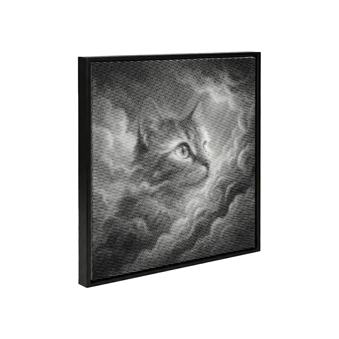 Vrouwen met een Wolf dot painting