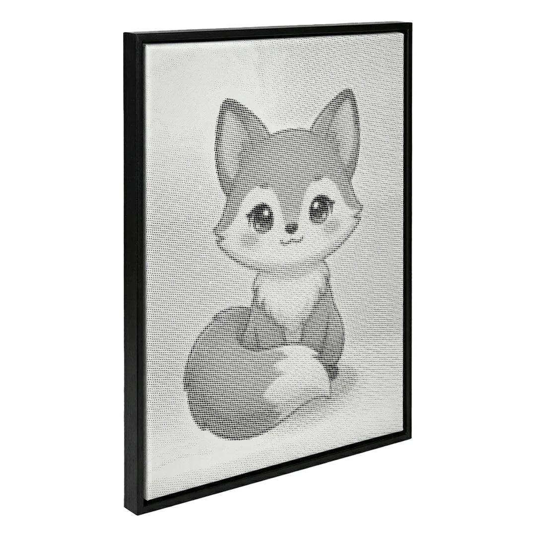 Vrouwen met een Wolf dot painting