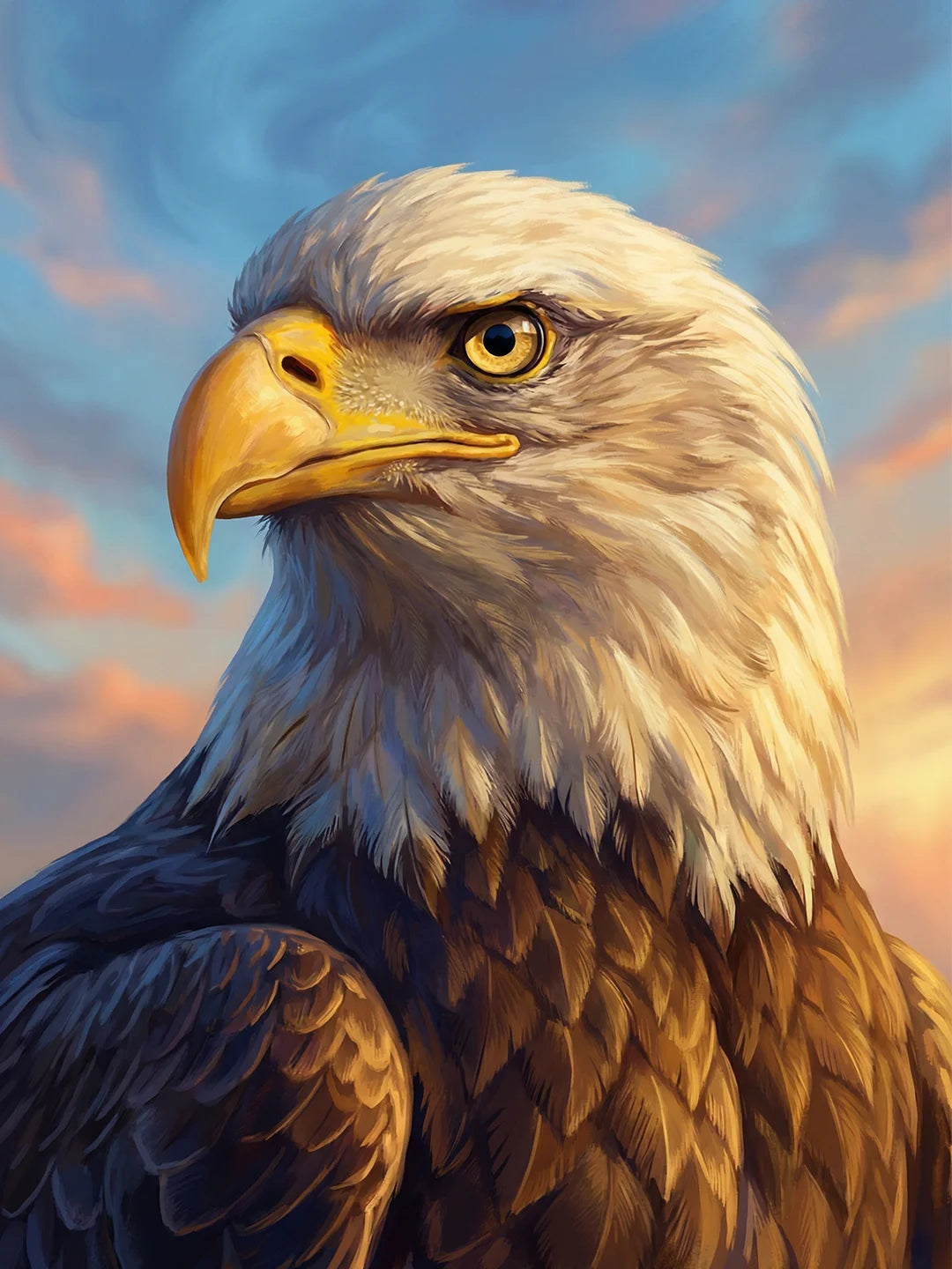 Eagle Dot Painting
