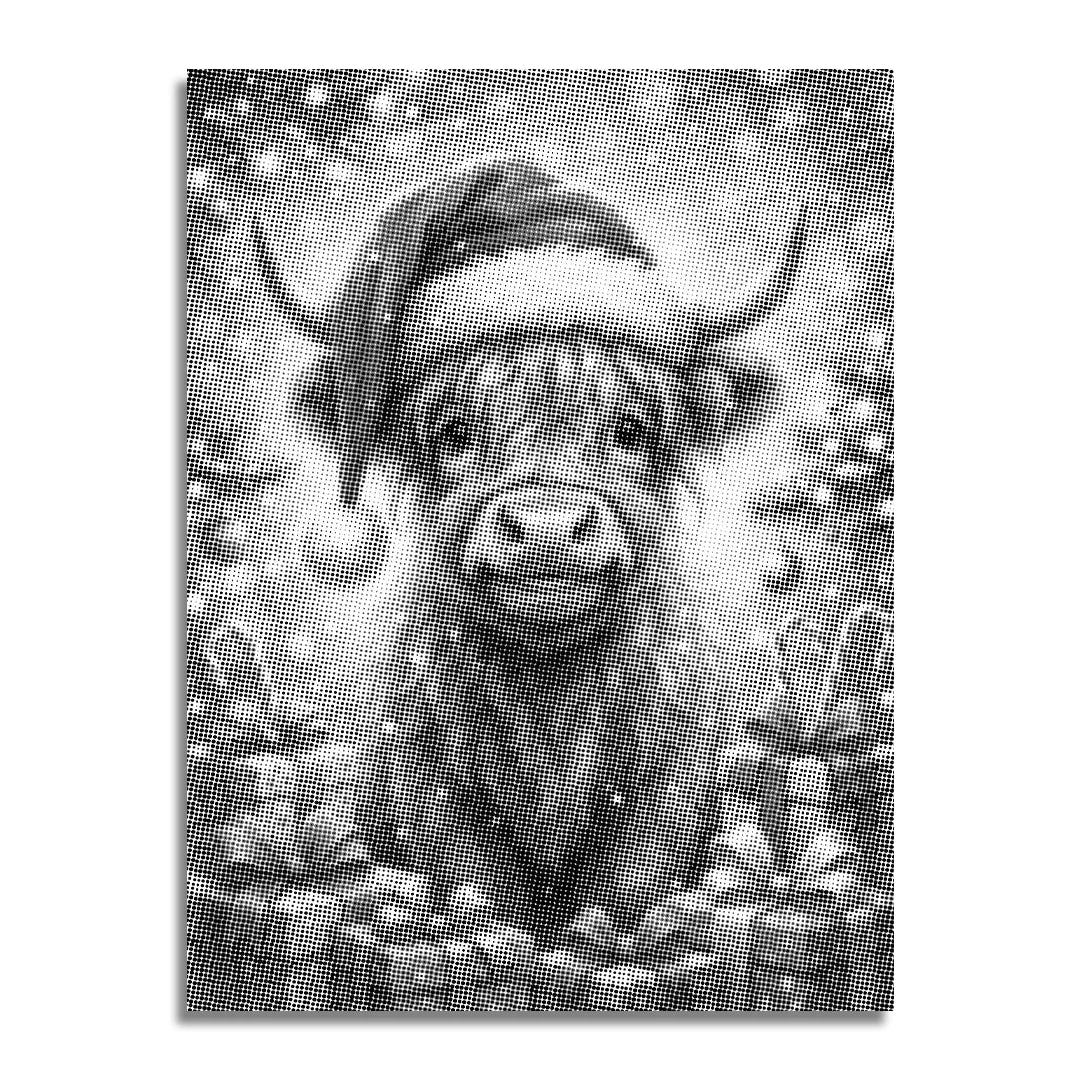 Vrouwen met een Wolf dot painting