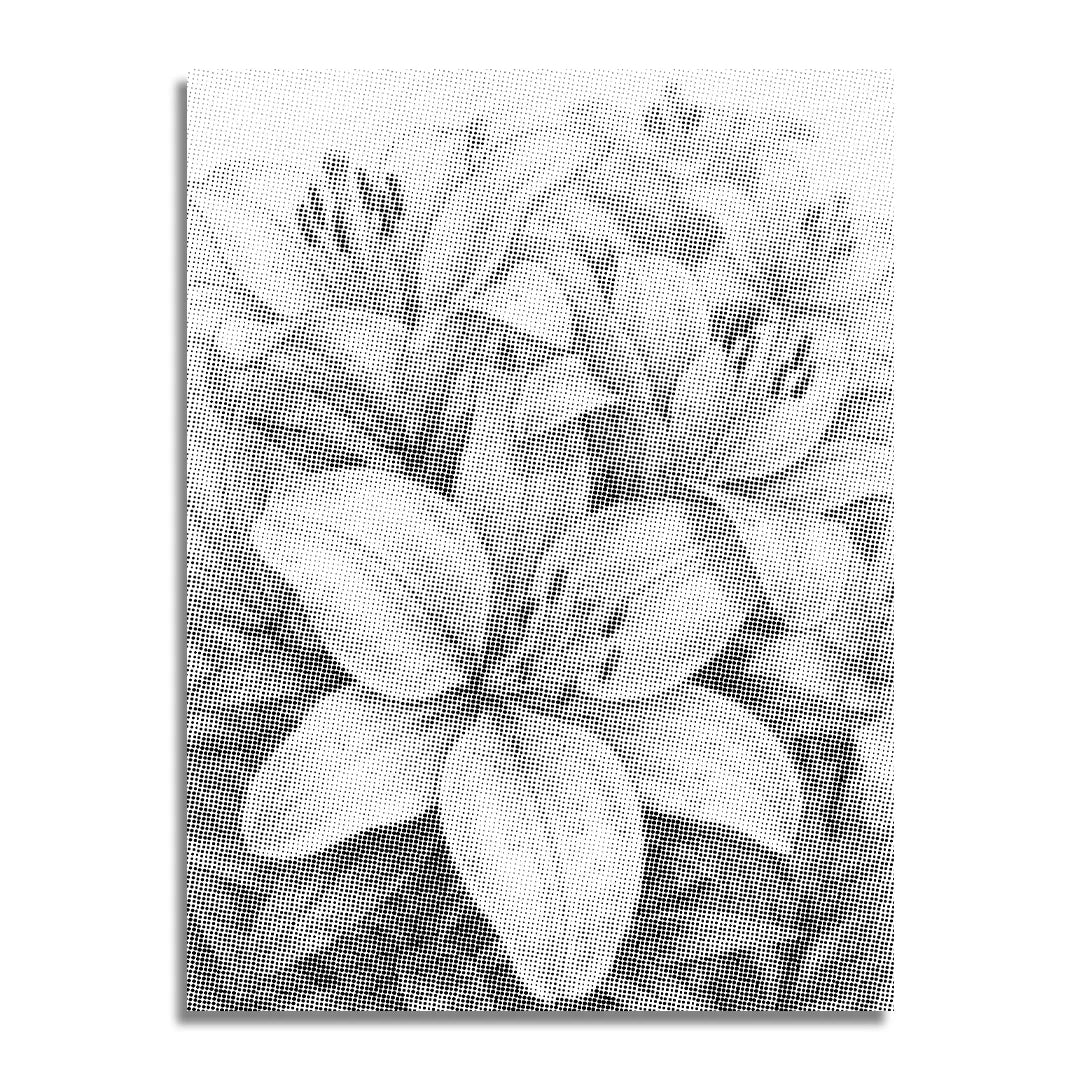 Vrouwen met een Wolf dot painting