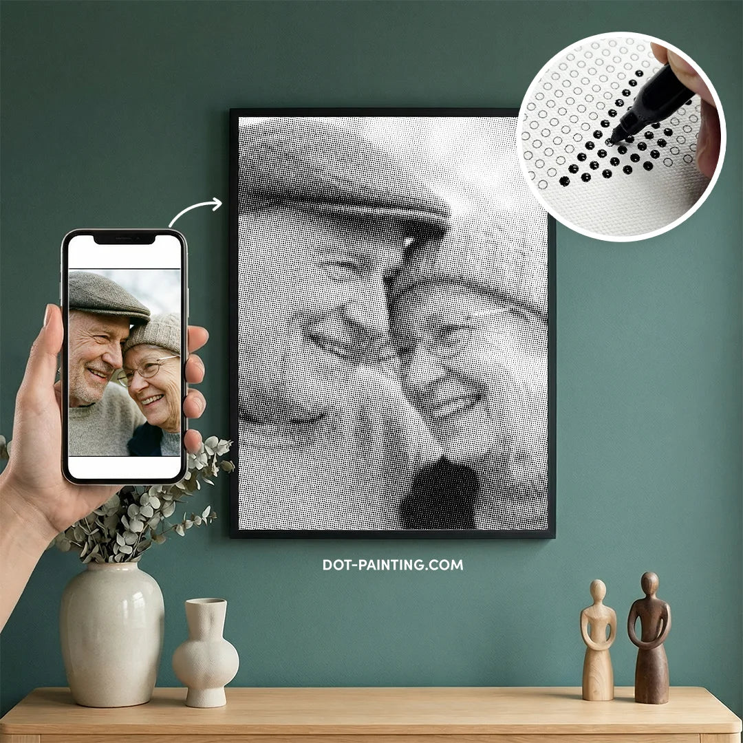 Eigenes Foto Dot Painting | Lade dein eigenes Bild hoch