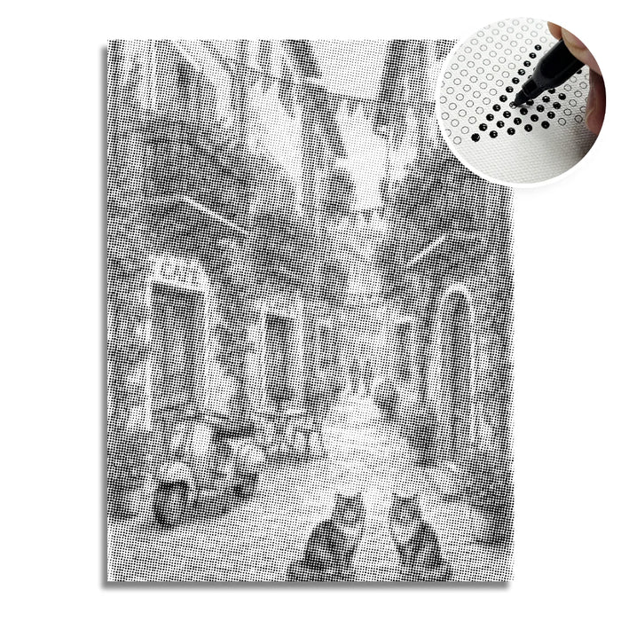 Charmante Dorf-Punktmalerei