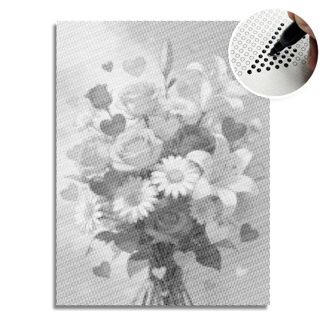 Hearts and Flowers Dot Painting