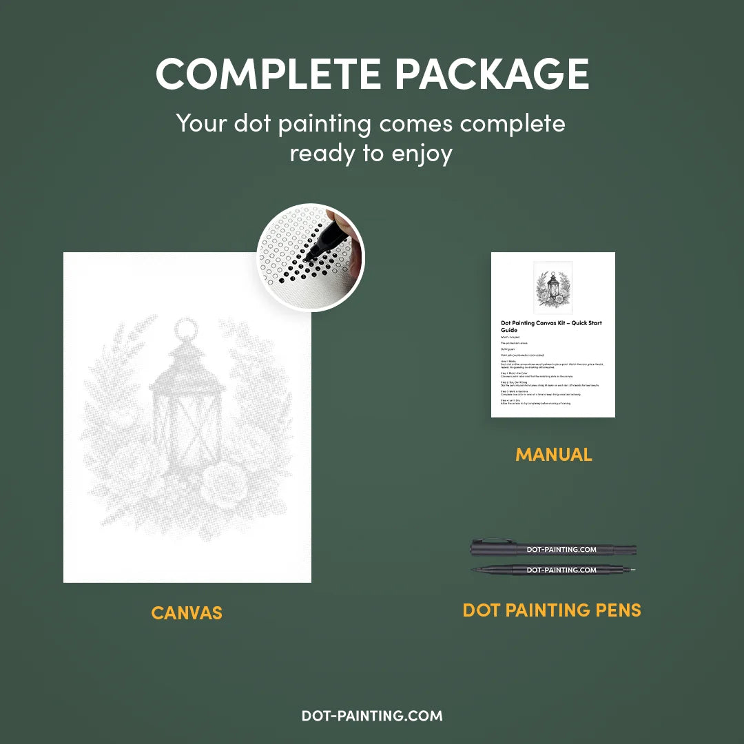 Laternen-Punktmalerei